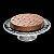 PRATO P/BOLO DE CRISTAL C/PÉ DE AÇO INOX CAPELLA 35,5CM - Imagem 4
