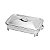 SUPORTE DE AÇO INOX C/REFRATÁRIO E TAMPA VENEZA 37X23CM - Imagem 1