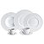 CJ. JANTAR DE PORCELANA 42 PEÇAS LIMOGES FLEUR DES NEIGES - Imagem 1