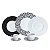 CJ. JANTAR DE PORCELANA 42 PEÇAS LIMOGES MABRE NOIR - Imagem 1