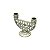 CANDELABRO DE ZAMAC P/2 VELAS OURO VELHO 6X11,5X10cm - Imagem 3