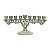 HANUKIA DE ZAMAC P/9 VELAS OURO VELHO 7,5X20,5X8,5cm - Imagem 2