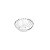 CJ 6 BOWLS DE VIDRO GRID TRANSPARENTE 15cm - Imagem 1