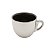 CJ 6 XÍCARAS DE PORCELANA P/CHÁ C/PIRES PRETO/PRATA VERSA 220ml - Imagem 3