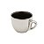 CJ 6 XÍCARAS DE PORCELANA P/CHÁ C/PIRES PRETO/PRATA VERSA 220ml - Imagem 4