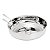 SALADEIRA DE AÇO INOX C/TALHERES RIVIERA 36CM - Imagem 1