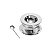 PORTA CAVIAR CROMADO C/COLHER DE AÇO INOX MOON 14CM - Imagem 2