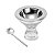 PORTA CAVIAR C/COLHER DE AÇO INOX VEGA 12,5CM - Imagem 2