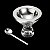 PORTA CAVIAR C/COLHER DE AÇO INOX VEGA 12,5CM - Imagem 3