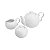 CJ 3PC P/CHÁ E CAFÉ DE PORCELANA BUTTERFLY - Imagem 2