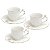 CJ 6 XÍCARAS DE PORCELANA P/CAFÉ FLOWER ROUND PLATE COLORIDO 100ml - Imagem 2