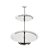 PRATO DUPLO P/DOCES ELEGANCE DE AÇO INOX 23/16,5CM - Imagem 1