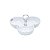 PETISQUEIRA TRIPLA DE PORCELANA C/HASTE DE AÇO INOX CANNES - Imagem 1