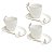 CJ 6 XÍCARAS DE PORCELANA P/CAFÉ CUTE BIRDS DESIGN PLATE COLORIDO 90ml - Imagem 2