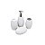 CJ P/BANHEIRO DE CERÂMICA WHITE 4PC - Imagem 1