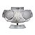BALEIRO DE VIDRO C/ BASE GIRATORIA 30X16cm - Imagem 2