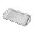 BANDEJA DE PORCELANA C/ALÇA DECOR EDGES BRANCO 35X19cm - Imagem 1