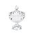 BOMBONIERE DE CRISTAL C/TAMPA SPEAR 9x14 CM - Imagem 1