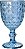 CJ 6 TAÇAS DE VIDRO ROMAN AZUL 220ml - Imagem 1