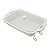 TRAVESSA DE PORCELANA C/TAMPA E SUPORTE DE METAL 39X28cm - Imagem 2