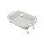 TRAVESSA DE PORCELANA C/TAMPA E SUPORTE DE METAL 33,5X24cm - Imagem 2