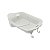 TRAVESSA DE PORCELANA C/TAMPA E SUPORTE DE METAL 33,5X24cm - Imagem 3