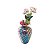 VASO FURTACOR DE VIDRO TIPO MURANO 11X11X18CM - Imagem 3