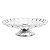 PRATO P/BOLO DE CRISTAL C/PÉ DE AÇO INOX BUBBLE 37CM - Imagem 3