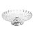 PRATO P/BOLO DE CRISTAL C/PÉ DE AÇO INOX BUBBLE 37CM - Imagem 2