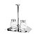 CJ 2PC SALEIRO E PIMENTEIRO DE AÇO INOX FRANCE - Imagem 2
