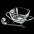 MOLHEIRA DE VIDRO C/SUPORTE E CONCHA DE AÇO INOX FENICE - Imagem 4