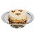 PRATO P/BOLO DE AÇO INOX ELEGANCE 23CM - Imagem 3