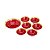 CJ 7 PCS 1 BOWL 23,5cm 6 BOWLS 14,5cm DE VIDRO P/SOBREMESA MELANCIA VERMELHO - Imagem 1