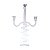CANDELABRO DE CRISTAL 3 BRAÇOS DEGRADÊ 33,5X12X53 CM - Imagem 2