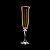 CJ 6 TAÇAS CHAMPAGNE CRISTAL ECOLÓG KLEOPATRA TOPAZIO  175ML - Imagem 2