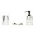 JG 3 PCS P/ BANHEIRO DE CRISTAL SABONETEIRA - Imagem 2