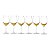 JG 6 TAÇAS CRAQUELADAS DE VIDRO PARA VINHO 360 ML AMBER - Imagem 2