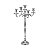 CANDELABRO 5 VELAS DE AÇO NIQUELADO 35X35X59 CM - Imagem 2