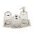 JG 4PC P/BANHEIRO DE AÇO INOX E VIDRO - Imagem 1