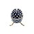 PORTA JOIA OVAL AZUL EM ZAMAC 9,5 X 6 X 6 CM - Imagem 1