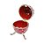 PORTA JOIA OVAL VERMELHO EM ZAMAC 9,5 X 6 X 6 CM - Imagem 3
