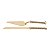 CJ 2PC P/BOLO C/CABO TRANÇADO DE ZAMAC DOURADO 31,5CM - Imagem 2