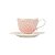 CJ 6 PC XÍCARA DE CAFÉ C/PÍRES DE PORCELANA GIVEMY ROSA - Imagem 2