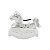 COFRE DE ZINCO PRATEADO CAVALO 14,5X5X12CM - Imagem 3