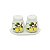 CJ 3 PCS DE CERÂMICA SALEIRO E PIMENTEIRO C/BANDEJA LEMONS 13,5X7X8cm - Imagem 2