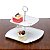 PRATO P/DOCE DUPLO DE PORCELANA BIRDS 31/22,5X23CM - Imagem 4