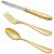 FAQUEIRO 101PC PVD DOURADO CROISÉ C/ESTOJO DE MADEIRA - Imagem 3