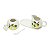 CJ 3PCS LEITEIRA 250ml AÇUCAREIRO 300ml E BANDEJA DE CERÂMICA LEMONS - Imagem 6
