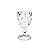 CJ 6 TAÇAS DE VIDRO P/VINHO DIAMOND 245ml - Imagem 1