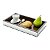 BANDEJA DE MADEIRA C/ESPELHO 34,5X20X4,5cm - Imagem 3